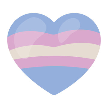 bigender flag in heart