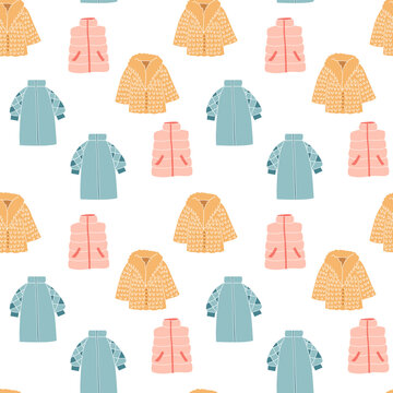 Seamless pattern of outerwear