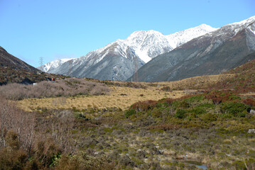 Fototapeta na wymiar Alpine landscape at Arthur's Pass