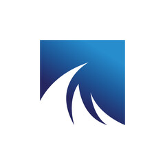 Abstact growth logo design for finance logo design