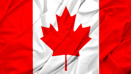 Canada Flag Waving Background Image