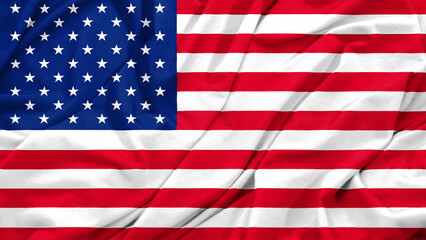 Fototapeta premium USA Flag Waving Background Image