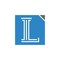 Letter L logo design for law firm logo design