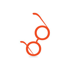 Obraz premium Glasses logo design. Abstract Glasses logo design