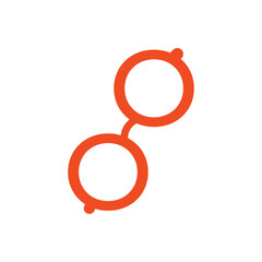 Glasses logo design. Abstract Glasses logo design