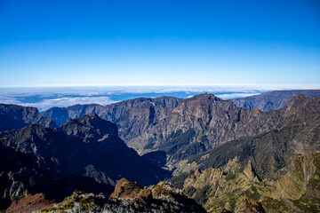 View from Pico Ruivo, Maderia	