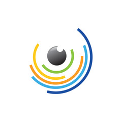 Modern eye logo design. Abstract eye logo design