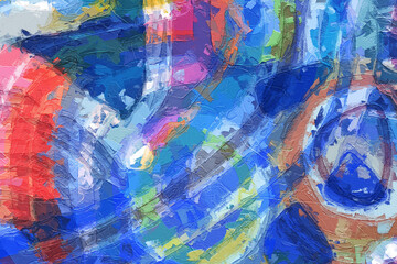 Fototapeta na wymiar abstract colorful geometric texture illustration