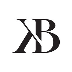Letter KB or BK logo design for fashion or beauty logo design