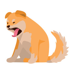 akita inu dog mascot domestic