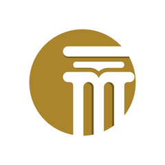 Column logo template vector icon design