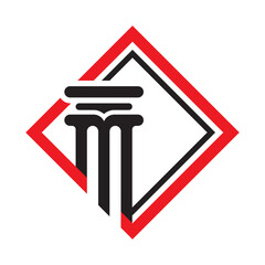 Column logo template vector icon design