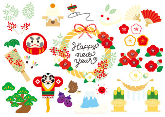 お正月イラストセット