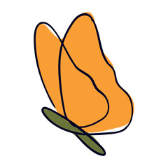 yellow butterfly animal