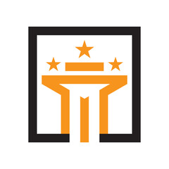 Column logo template vector icon design