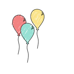 children's drawing balloons