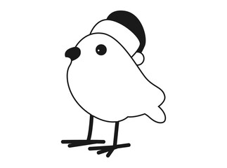 bird vector illustration christmas
