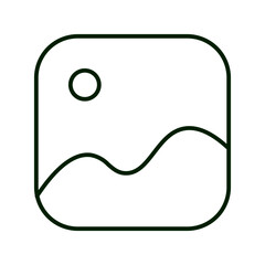 photography line icon