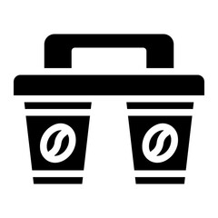 coffee cup glyph icon