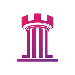 Column logo template vector icon design