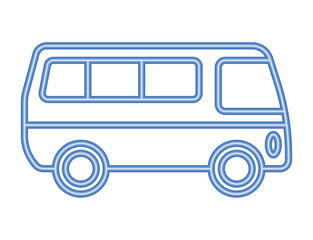 bus transport neon light