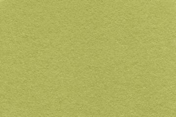 Naklejka na ściany i meble Texture of green and olive colors paper background, macro. Structure of dense craft khaki cardboard.