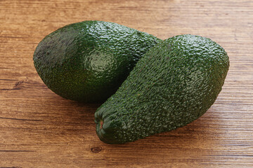Fresh ripe green organic exotic avocado