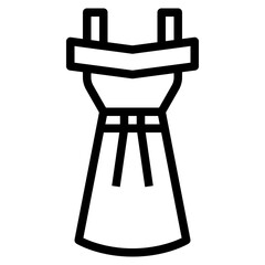 dress Outline icon