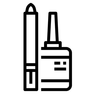 recommend clip art: Glue Outline icon