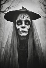 Midjourney render of Halloween witch