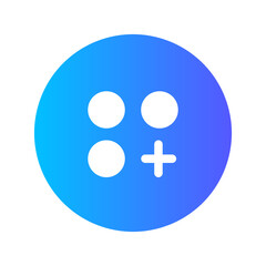 Fototapeta premium ui gradient icon