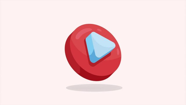 play button media player animation