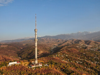 Obraz premium tv tower and mountains 2
