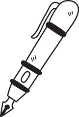 Hand Drawn cute pen illustration