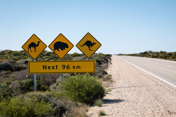 Wildlife Road sign, Nullabour © Janelle