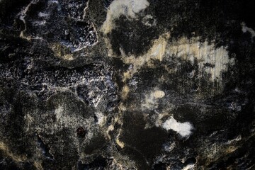 old cracked wall background full of stains, scary dark wall background, old wall full of stains and scratches. horror concept wall background