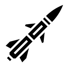 Missile glyph icon