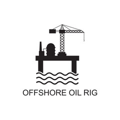 offshore oil rig icon , industry icon