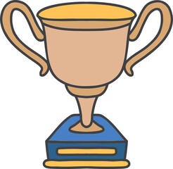 Hand Drawn trophy illustration