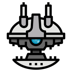 Drone Filled Outline icon