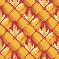 illustration vector graphic of corn tile seamless pattern good for background element