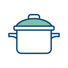 sauce pan icon vector design template in white background