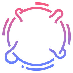 sun line gradient icon