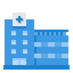 Obraz premium hospital flat icon