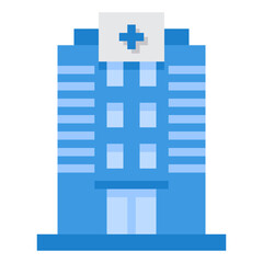 hospital flat icon