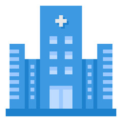 hospital flat icon