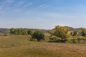 Obraz premium autumn grassland beautiful scenery in Inner Mongolia China