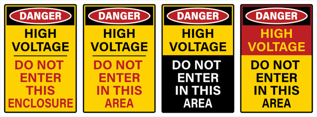 Danger High Voltage Sign M_2209003