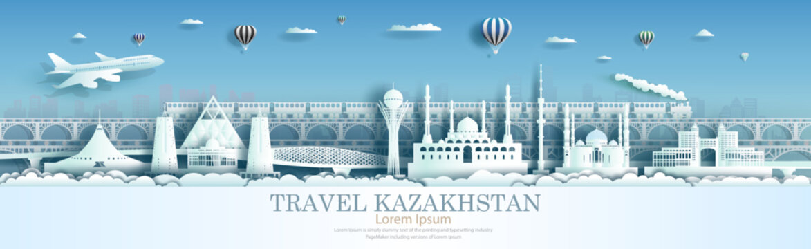 Kazakhstan Architecture Travel Landmarks Of Astana And Nur-Sultan Famous And Popular.