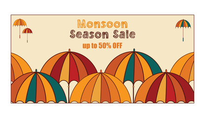 monsoon season sale, post, background, poster